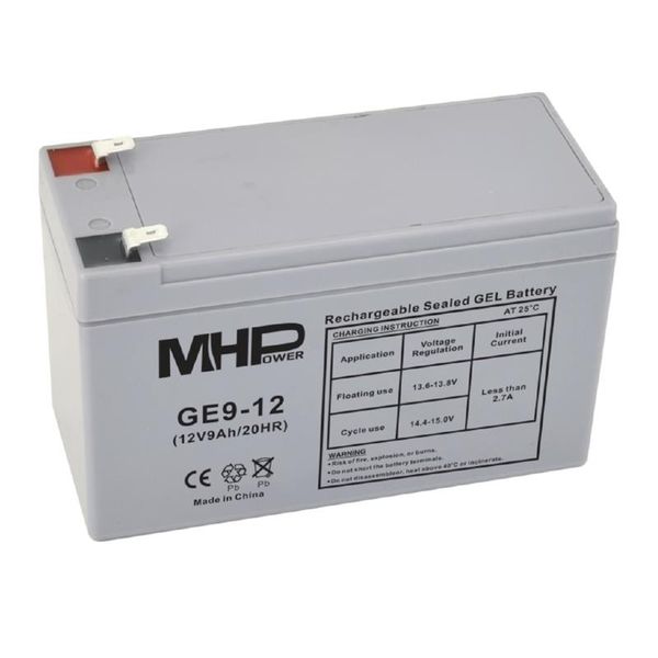 Batéria olovená  12V /  9,0 Ah  MHPower GE9-12 GEL