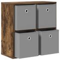 vidaXL Servírovacia skriňa Dymová dub 59,5 x 27 x 57 cm