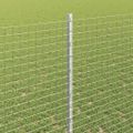 vidaXL Zvarené pletivo s podperami 10 x 1,4 m Pozinkovaná oceľ