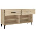 vidaXL Botník dub sonoma 102x35x55 cm spracované drevo