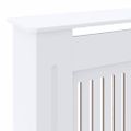vidaXL Kryt radiátora 2 ks Biela 205 x 20,5 x 81,5cm Kompozitné drevo