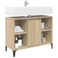 vidaXL Skrinka pod umývadlo s poličkou Sonoma dub 80 x 33 x 60 cm