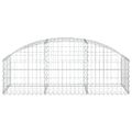 vidaXL Oblúkový gabionový kôš 150x50x40/60 cm pozinkované železo