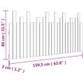 vidaXL Nástenné čelo postele medovohnedé 159,5x3x80 masívna borovica