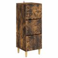 vidaXL Zásuvkový kabinet Dymový dub 33 x 34,5 x 90 cm Kompozitné drevo
