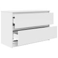 TV Skrinka vidaXL Biela 80x35x54 cm Drevo