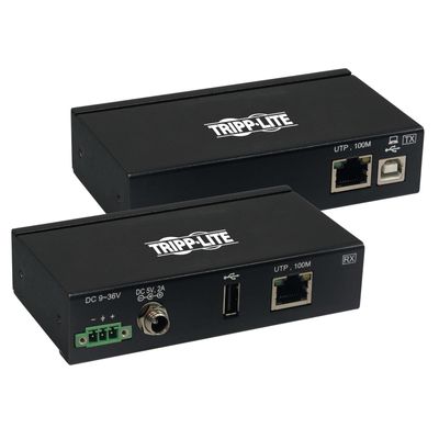 Extender, 1-port USB 2.0 cez Cat6, ESD ochrana, PoC, priemyselný, možnosť montáže, 100mm