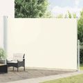 vidaXL Zaťahovacia bočná markíza na terasu 220x514 cm krémová