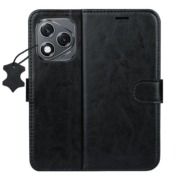 Puzdro Smart Luxe kožené pre Honor 400 Lite čierne