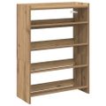vidaXL Regál na topánky dub artisan 60x25x81 cm kompozitné drevo