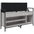 vidaXL Lavička na topánky sivá sonoma 105,5x32x57,5cm kompozitné drevo