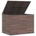 vidaXL Záhradný box na vankúše z polyratanu 145x100x103 cm hnedý