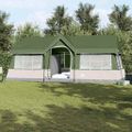 vidaXL Rodinný stan so strechou Zelená a béžová 622 x 295 x 238 cm