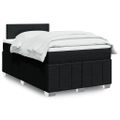 vidaXL Boxspring posteľ s matracom čierna 120x190 cm látka