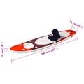 vidaXL Nafukovací Stand up paddleboard červený 330x76x10 cm