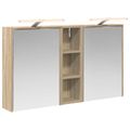 vidaXL Set kabinetov do kúpeľne 3 ks 106 x 16 x 62,5 cm