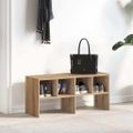 vidaXL Regál na topánky stohovateľné dub artisan 89,5x30x40 cm