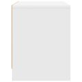 vidaXL Nočné stolíky 2 ks, biele 45x34x44,5 cm, kompozitné drevo