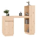 vidaXL Stolík 110x53x117 cm masívne borovicové drevo