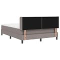 vidaXL Posteľ s pružinovým rámom Sivohnedá 200 x 140 cm látka