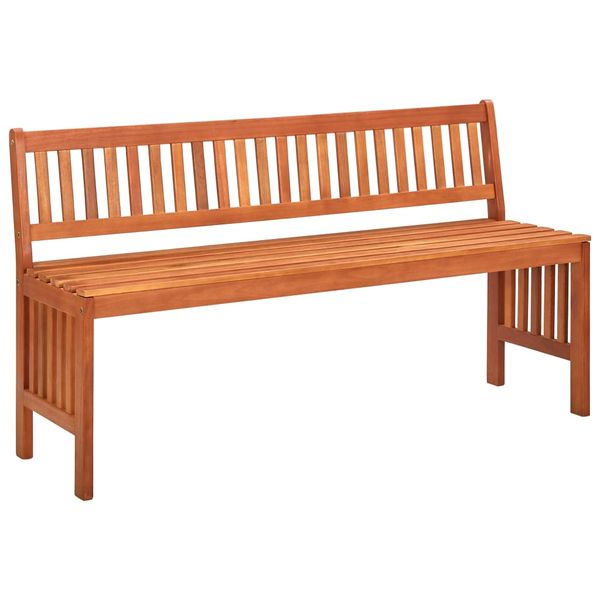 vidaXL Záhradná lavička 137 cm, eukalyptový masív