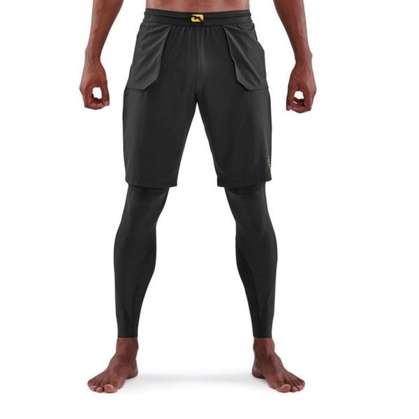 Kompresné legíny Series-5 Travel and Recovery Black - SKINS, veľkosť S, veľkosť oblečenia S