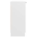 vidaXL Komoda biela 90,5x30x70 cm spracované drevo