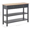 vidaXL Komoda z drevotriesky čierna 110x35x80 cm