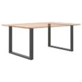 vidaXL Nohy k jedálenskému stolu v tvare U, 2 ks, antracitové, 100 x (72-73) cm, oceľ