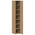 vidaXL Highboard Remeselný dub 30 x 42,5 x 185 cm