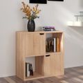 vidaXL Knižnica dub sonoma 60x27,5x59,5 cm drevotrieska