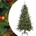 vidaXL Umelý Sklápací Vianočný Stromček Zelená 120 cm PE a PVC