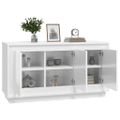vidaXL Komoda lesklá biela 102x35x55 cm spracované drevo