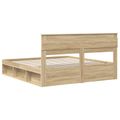 vidaXL Rám postele Sonoma 200 x 200 cm Masívne borovicové drevo
