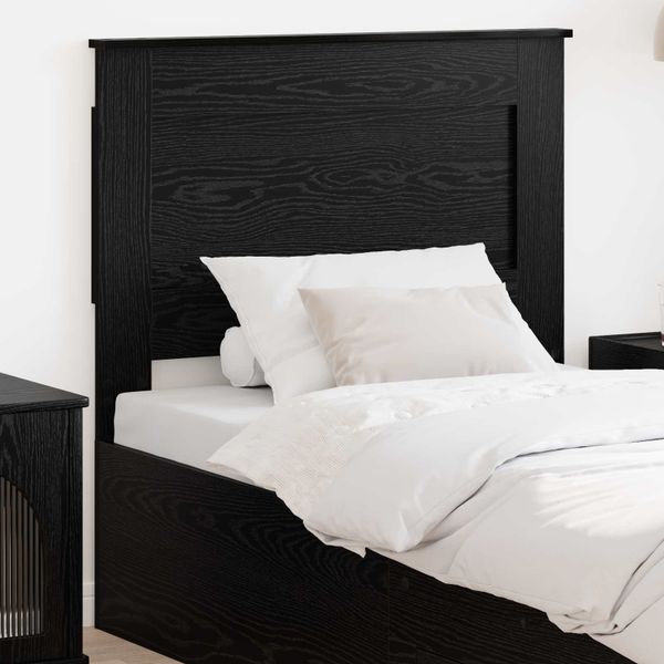 vidaXL Zadné čelo s čelnou doskou Čierny dub 90 cm Kompozitné drevo