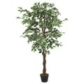 vidaXL Umelý fikusový strom 378 listov 80 cm zelený