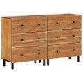 vidaXL Bočné skrinky 2 ks 60x33x75 cm masívne akáciové drevo