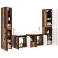 vidaXL Sada kúpeľňového nábytku 5 ks Staré drevo 33 x 34,5 x 160 cm
