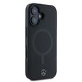 Puzdro Mercedes pre iPhone 16 Plus 6,7" MEHMP16M23RCMK tvrdé hladké kožené MagSafe čierna