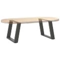vidaXL Nohy konferenčného stolíka v tvare U, 2 ks, antracitové, 60 x (42-43) cm, oceľ