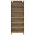 vidaXL Highboard Remeselný dub 69,5 x 32,5 x 180 cm Kompozitné drevo