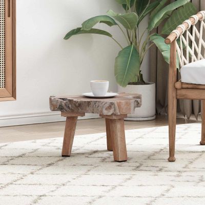 vidaXL Nočný stolík Hnedá 40 x 40 x 25 cm Masívne obnovené drevo