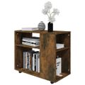 vidaXL Bočný stolík údený dub 70x35x60,5 cm spracované drevo