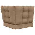 vidaXL Vankúš na vonkajšiu pohovku Polyester Sivohnedá 50,5 x 50,5 cm