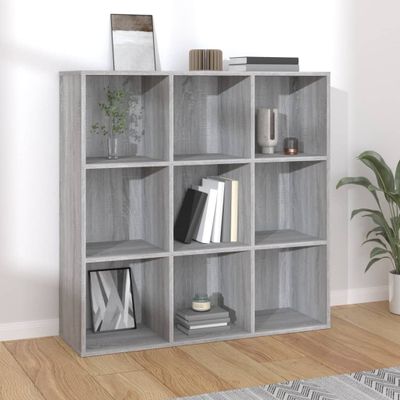 vidaXL Knižnica sivý dub sonoma 98x29x97,5 cm