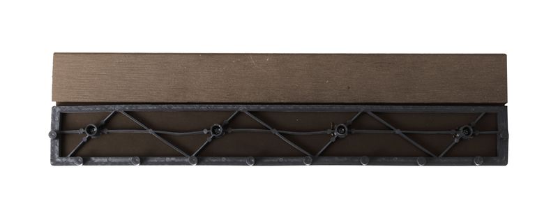 Prechodová lišta G21 pre WPC dlaždice indický teak pre WPC dlaždice, 30 x 7,5 cm rovná