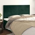 vidaXL Čelo postele tmavozelené 180x5x118/128 cm zamatové