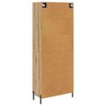 vidaXL Highboard Remeselný dub 69,5 x 34 x 180 cm Kompozitné drevo