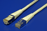 S/FTP patchkabel kat. 6, 0,3m, šedý