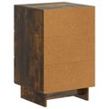 vidaXL Nočný stolík Dymový dub 43 x 41 x 66,5 cm Kompozitné drevo